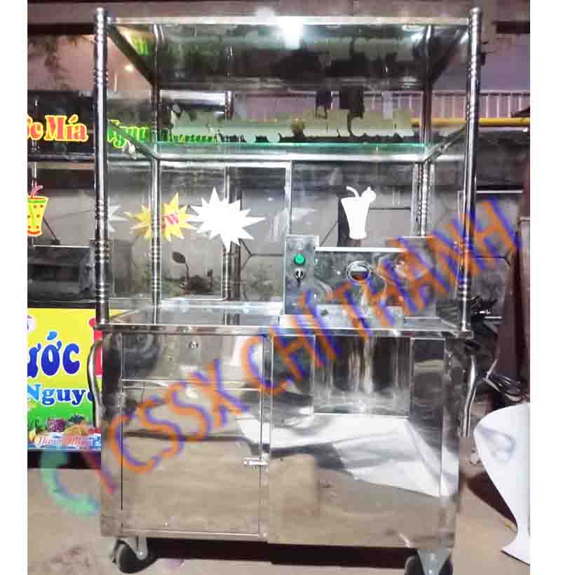 Vì Sao Nhiều Quán Chuyển Sang Dùng Xe Nước Mía Inox? xe nước mía inox lb2001k