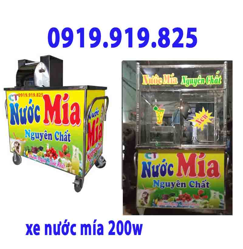 Mở quán nước mía nên chọn xe công suất bao nhiêu? ảnh minh họa xe nước mía loại 200w