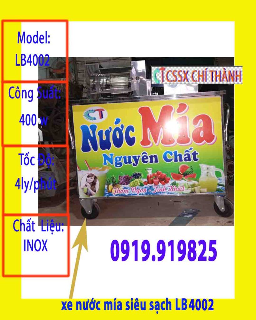 xe nước mía siêu sạch lb4002