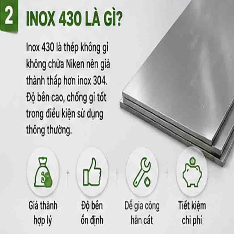 Xe Nước Mía Inox 304 Hay Inox 430? tấm làm xe nước mía bằng inox430